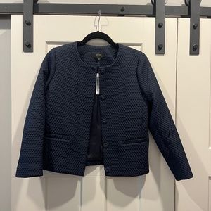 J.Crew Portfolio jacket in matelasse, Size 0